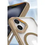 Apple İphone 16 Kılıf Enka Magsafe Silikon Kılıf - Desert-2
