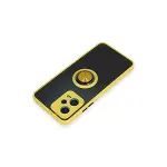Xiao Red Note 12 5g Kılıf Montreal Yüzüklü Silikon Kapak - Sarı-4