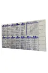 Statik Akıllı Kağıt Ingilizce Çarpım Tablosu 100x56 Cm(1 Adet Silgili Kalemli)-3