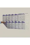 Statik Akıllı Kağıt Ingilizce Çarpım Tablosu 100x56 Cm(1 Adet Silgili Kalemli)-4