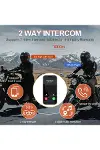 Yeni Model Y80-2x Motosiklet İntercom 2 Kişilik Bağlantı Rgb Işıklı Bluetooth Kulaklık Seti-3