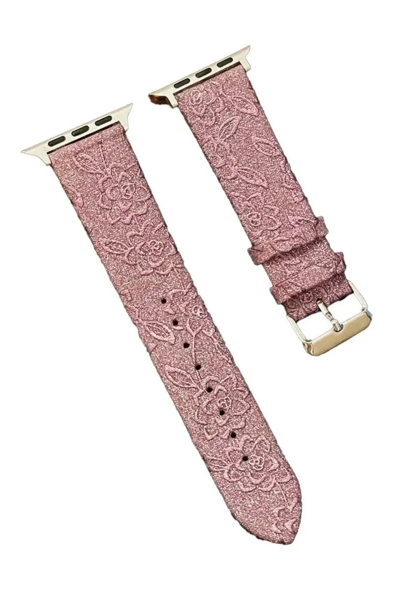 Apple Watch 42mm Creeper Desenli Kordon - Rose Gold