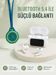 Dokunmatik Ekranlı Kablosuz Kulaklık ve Yeşil Çanta Aksesuar Saati Avantajlı Set-1