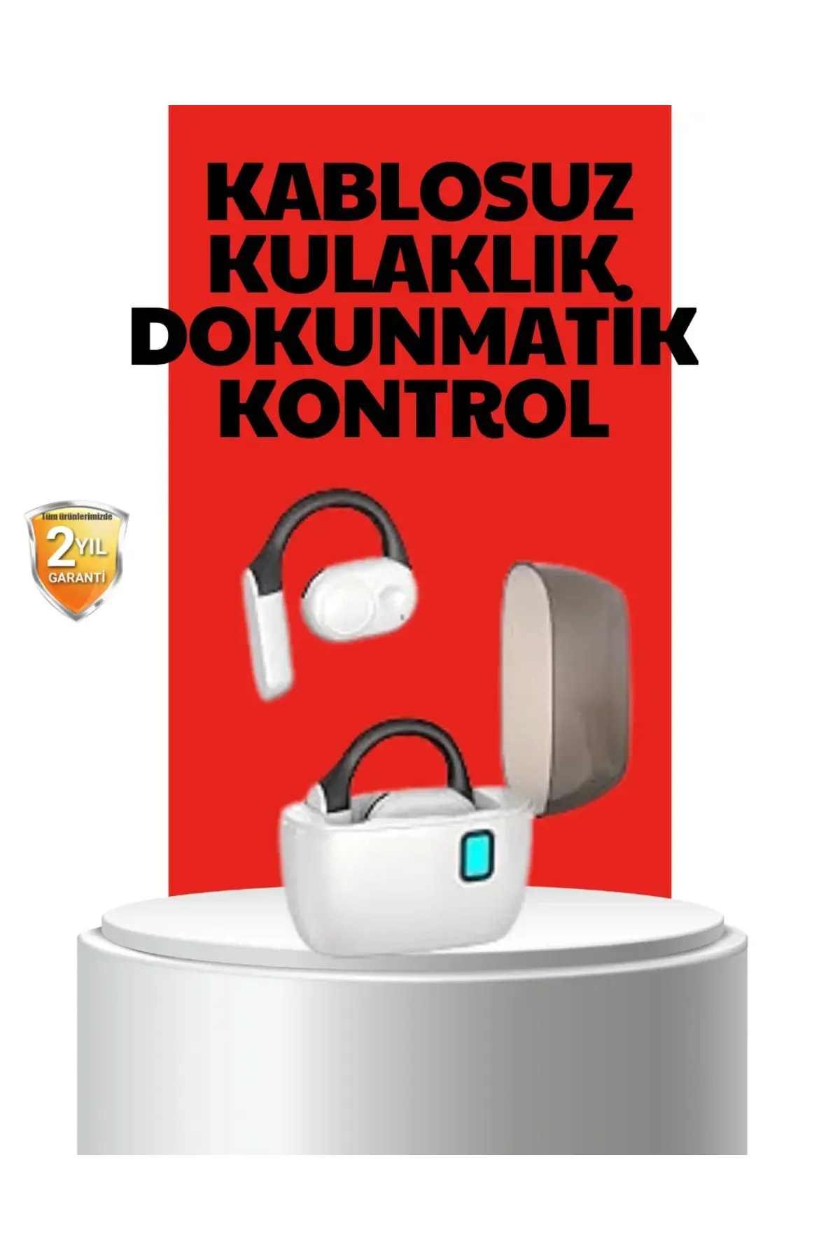 Kablosuz Bluetooth Kulaklık – Otomatik Eşleşme, Tek Tuş Kontrol, Stereo Ses