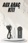 Yeni Nesil Bluetooth Aux Araç Kiti Siyah TV Tablet Telefon Araç Araba-1