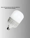 Uzun Ömürlü Şarjlı LED Ampul 30 Watt Güçlü Aydınlatma-4