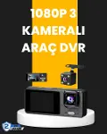 Çok Açılı Araç İçi DVR | Ön İç Arka Kamera, Döngü Video Kaydı-1