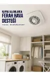 120 mm Dekoratif Aspiratör 16 W 180 m³/h Banyo Mutfak ve WC Havalandırma Fanı-1