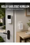 HD Kameralı Beyaz Görüntülü Kapı Zili Çift Yönlü Sesli Wi-Fi Akıllı Kapı Zili-1