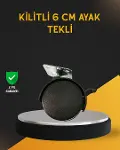 Mobilya İçin Kilitli 6 cm Ayak Tekli Satış-1