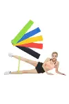 Pilates ve Fitness Direnç Bandı Egzersiz İçin Esnek Güçlendirme Lastiği-4