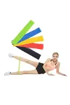 Pilates ve Fitness Direnç Bandı Egzersiz İçin Esnek Güçlendirme Lastiği-3