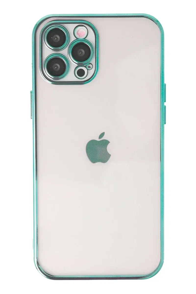 Apple iPhone 12 Pro Kılıf Razer Lensli Silikon - Yeşil