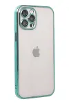 Apple iPhone 12 Pro Kılıf Razer Lensli Silikon - Yeşil-2