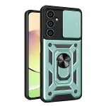 Samsung Galaxy A25 5g Kılıf Pars Lens Yüzüklü Silikon - Yeşil-1