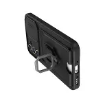 Samsung Galaxy A05s Kılıf Zuma Kartvizitli Yüzüklü Silikon - Siyah-3