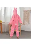 Çocuk Tavşan Kostümü Pembe Renk 6-7 Yaş 120 Cm-3