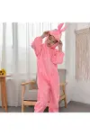 Çocuk Tavşan Kostümü Pembe Renk 6-7 Yaş 120 Cm-4