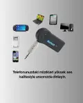 Eller Serbest Özellikli Bluetooth AUX Araç Kiti-3