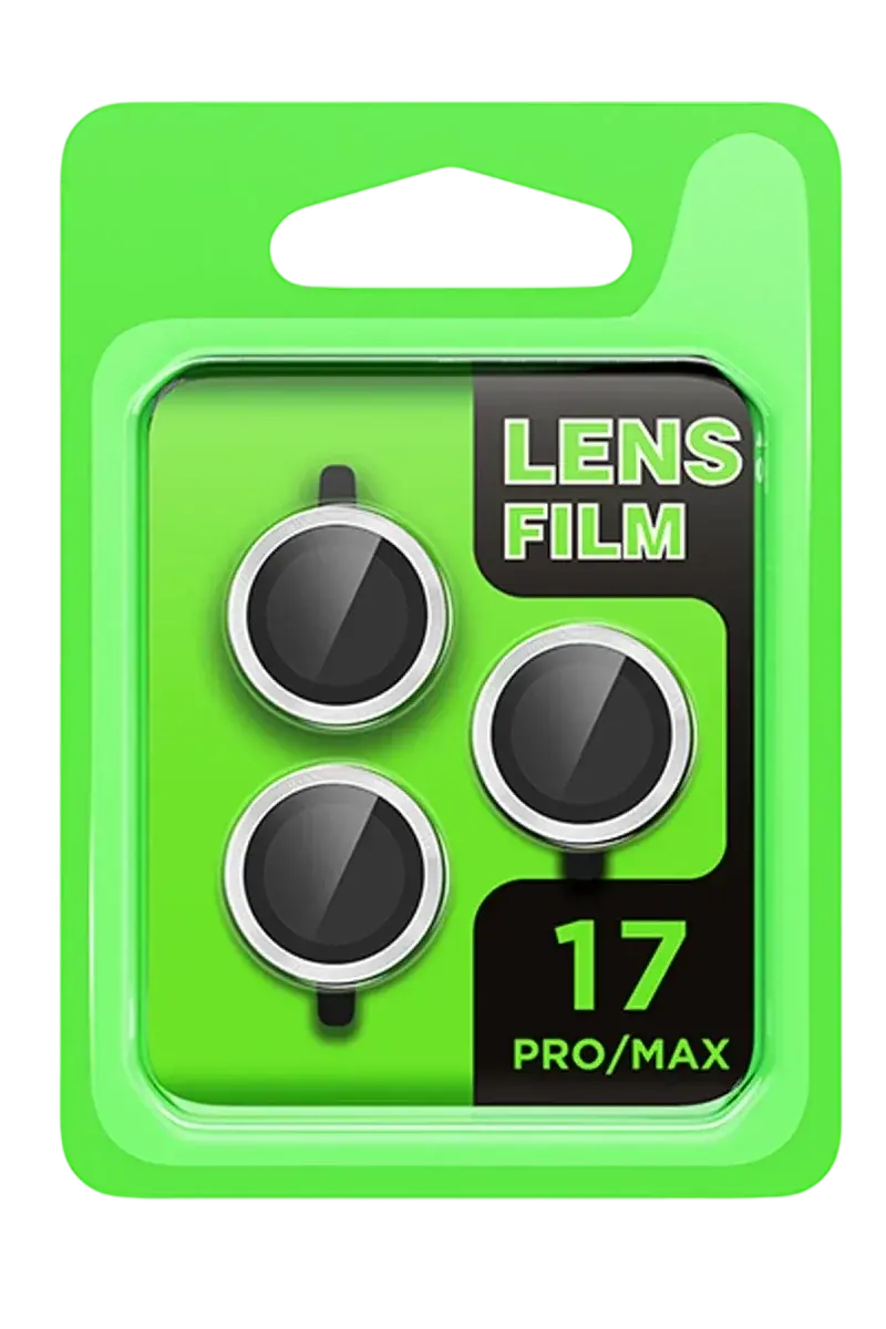 Apple iPhone 17 Pro Raze Metal Kamera Lens - Gümüş