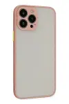 Apple iPhone 14 Pro Kılıf Montreal Silikon Kapak - Pembe-3