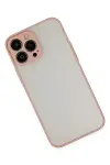 Apple iPhone 14 Pro Kılıf Montreal Silikon Kapak - Pembe-6