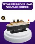 Titanik Gemi Tasarımlı LED Işıklı Hava Nemlendirici Buhar Efektli Oda Difüzörü-1