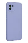 Samsung Galaxy A03 Kılıf Nano içi Kadife Silikon - Lila-4