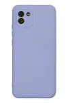 Samsung Galaxy A03 Kılıf Nano içi Kadife Silikon - Lila-1
