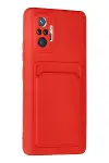 Xiao Red Note 10 Pro Kılıf Kelvin Kartvizitli Silikon - Kırmızı-2