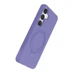 Samsung Galaxy S25 Regal Magsafe Standlı Kapak - Lila-3