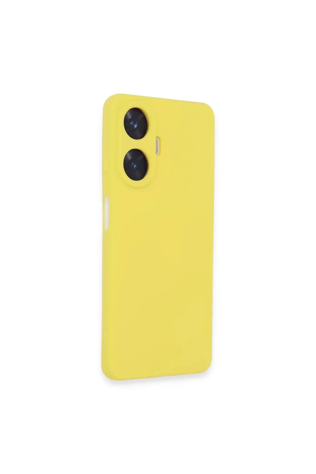 Realme C55 Kılıf Nano içi Kadife Silikon - Sarı