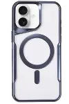 Apple iPhone 16 Kılıf Boyi Magsafe Silikon Kapak - Lacivert-1