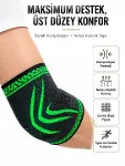 Elastik Kompresyon Dirsek Destekliği Spor Fitness Günlük Kullanım Dirseklik-3