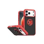 Apple İphone 17 Pro Max Montreal Yüzüklü Silikon Kapak - Kırmızı-1