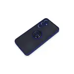 Samsung Galaxy A25 5g Kılıf Montreal Yüzüklü Silikon Kapak - Lacivert-4