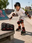 Kaykay Paten Scooter Bisiklet Koruyucu Ekipman Seti Darbe Eci Koruma-2