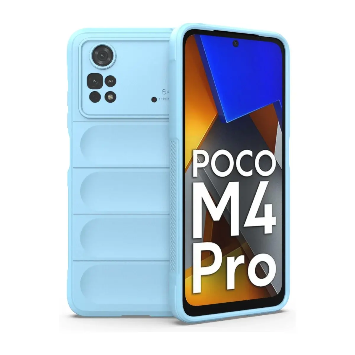 Xiao Poco M4 Pro 4g Kılıf Optimum Silikon - Sky Blue