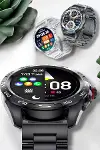 Akıllı Saat Sağlık ve Fitness Takibi Bluetooth Bağlantılı Dokunmatik Ekran-2