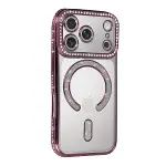 Apple İphone 17 Pro Max Joke Simli Magneticsafe Kılıf - Pembe-2