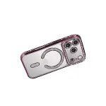 Apple İphone 17 Pro Max Joke Simli Magneticsafe Kılıf - Pembe-4
