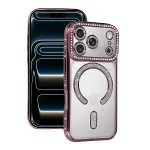 Apple İphone 17 Pro Max Joke Simli Magneticsafe Kılıf - Pembe-1