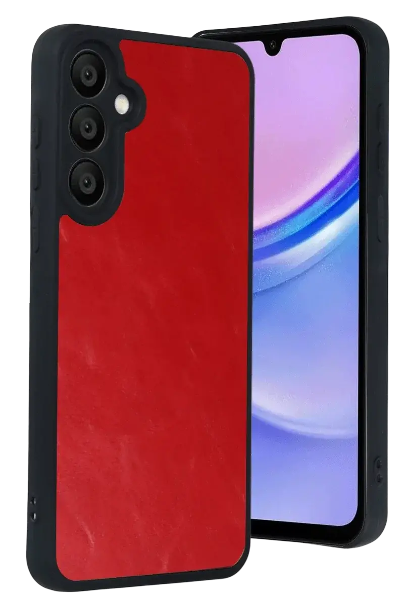 Samsung Galaxy A37 5G Aras Deri Kapak - Kırmızı