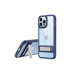 Apple iPhone 13 Pro Kılıf Rolet Stand Kapak - Lacivert-2