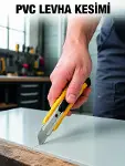 5’li Profesyonel Metal Falçata Seti Ergonomik Saplı Çok Amaçlı Kesici Maket Bıçağı-1