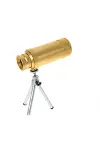 50x50 Panda Metal Gövde Tek Gözle Büyük Mercek Korsan Dürbün Gold-4