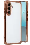 Samsung Galaxy A17 5G Razer Lensli Silikon - Çöl Titanyum-1