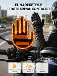 176 LED Amber Renkli El Hareketiyle Kontrol Edilen Motosiklet Dönüş Sinyali-1
