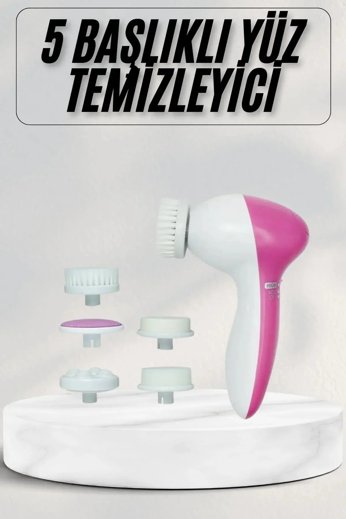 Cilt Tezleme ve Masaj Aleti 5 Başlıklı Akne ve Önleyici