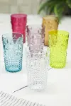 Akrilik Renkli 6'lı Uzun Bardak & Su Meşrubat Bardağı 750 ml ( Büyük Boy & Cam Değildir )-1